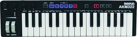 midiplus AKM322 mini size 32 keys USB MIDI Keyboard Controller