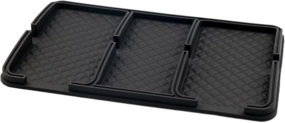 Car Dashboard Non Slip Mat, for Cellphone Key GPS Sunglass, Black