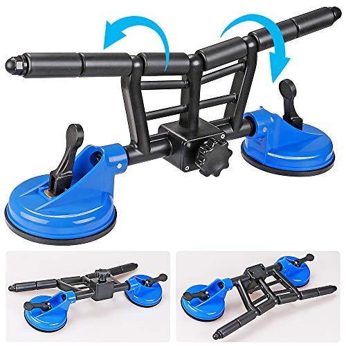 Dolibest Kayak Roller, Boat Roller Loader with Heavy-Duty Suction Cups, Kayak Loader Assist System for Mounting Kayaks and Canoes to Car Tops Blue