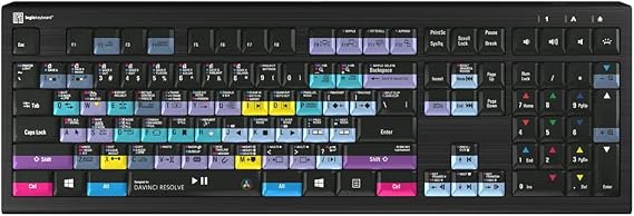 Logickeyboard ASTRA2 Backlit Keyboard for Davinci Resolve - Windows