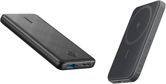 Anker 621 Magnetic Portable Charger (MagGo), 5,000mAh Wireless Power Bank Power Bank(PowerCore 10K),Compact Travel-Ready 10,000mAh Battery Pack with PowerIQ Charging Technology