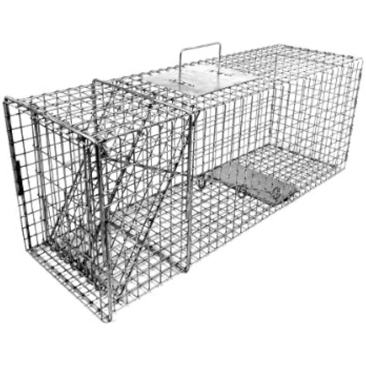 Tomahawk Live Trap - Model 108.1 - Original Series Rigid Live Trap with one Trap Door - 32x10x12 for Raccoon, Feral Cat, Badger, Woodchuck, Armadillo Sized Animals
