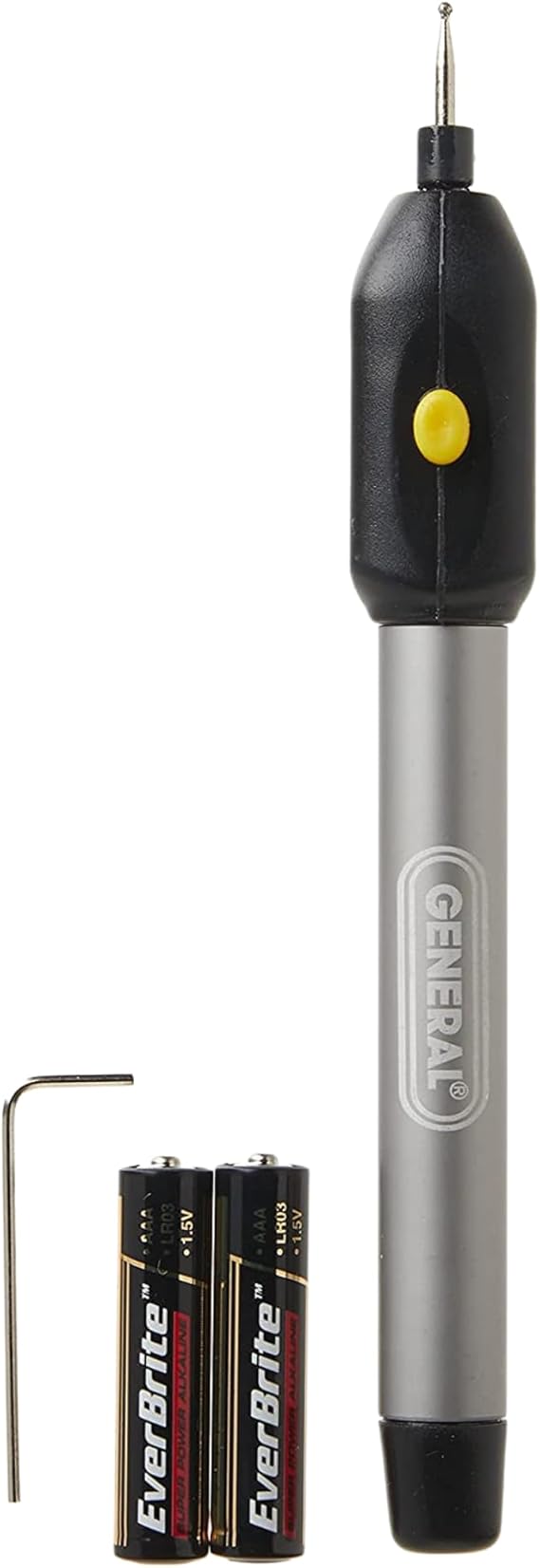 General Tools Cordless Engraving Pen for Metal - Diamond Tip Etching Tool for Engraving Toys, Sporting Goods, Glass Gifts