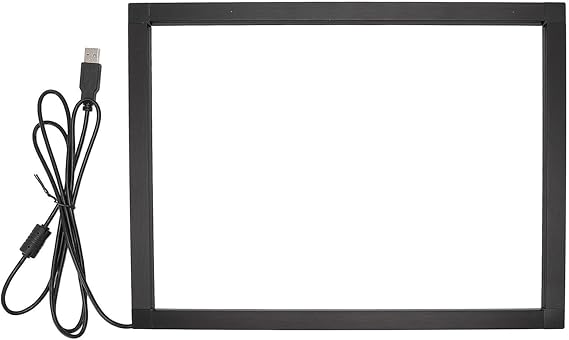 Zyyini Infrared Touch Frame, USB Interactive IR Touch Screen Overlay, Plug and Play, for Touch Display TV Frames Touch Whiteboards Digital Signage Kiosks (27 inch)