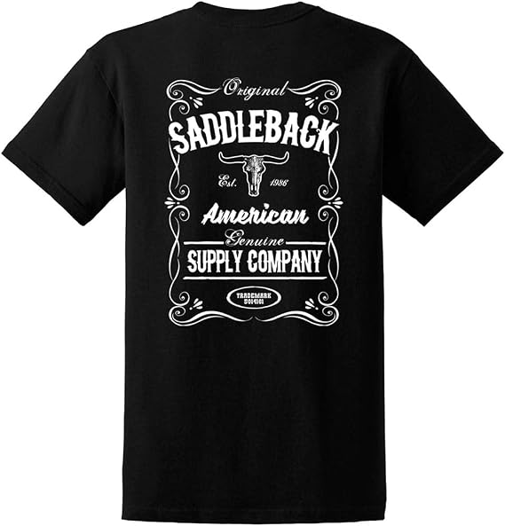 Saddleback Supply Men's Western Logo Heavyweight Tee in Regular, Big and Tall