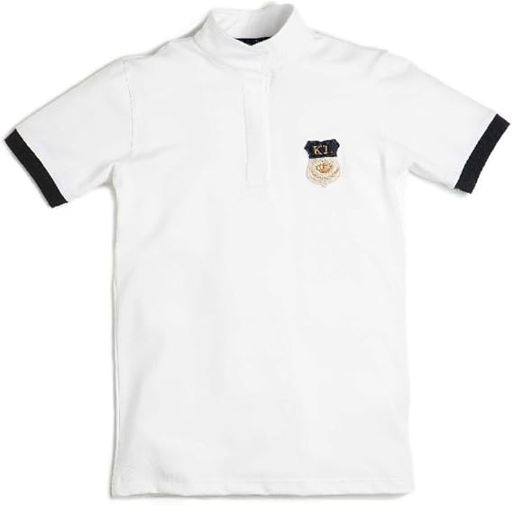 Kingsland Equestrian Women's Lovita Technical Show Shirt-White/Navy-Large