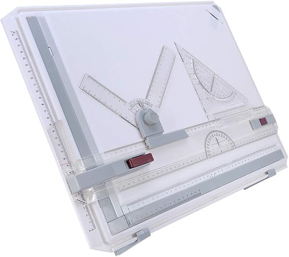Ausla A3 Drawing Board 51x36.5cm with Parallel Motion | Multifunctional Drafting Table, Adjustable Measuring, Professional Design