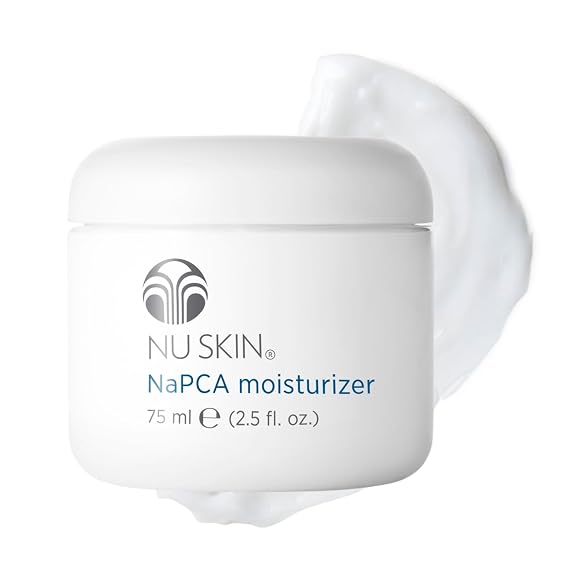 NuSkin NaPCA Moisturizer | Hydrating & Soothing Moisturizer with Vitamin E & Aloe Vera | Non-Greasy Formula for All Skin Types | Locks in Moisture for All-Day Hydration | 2.5 fl. oz. | 1 Pack | Non-greasy, fast-absorbing formula with sodium PCA & hyaluronate for all-day hydration | Suitable for all skin types