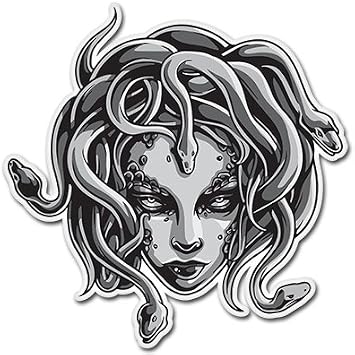 Medusa Sticker, 4 in | For Car, Window, Bumper, Laptop, Waterproof Vinyl Decal