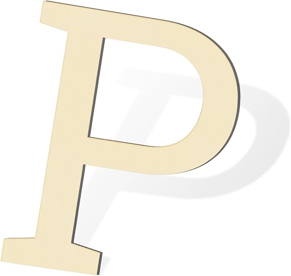 Wooden Letters for Wall Decor 12 Inch Large Wooden Letter P for Crafts Unfinished Blank Alphabet Wood Letters DIY Paint Home Party Wedding Decorations