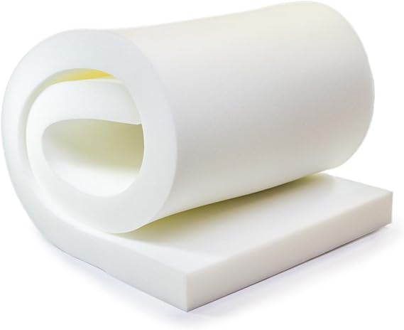 AK TRADING CO. Upholstery Foam Cushion, High Density Foam Sheet - Made in USA, 3 x 30 x 72
