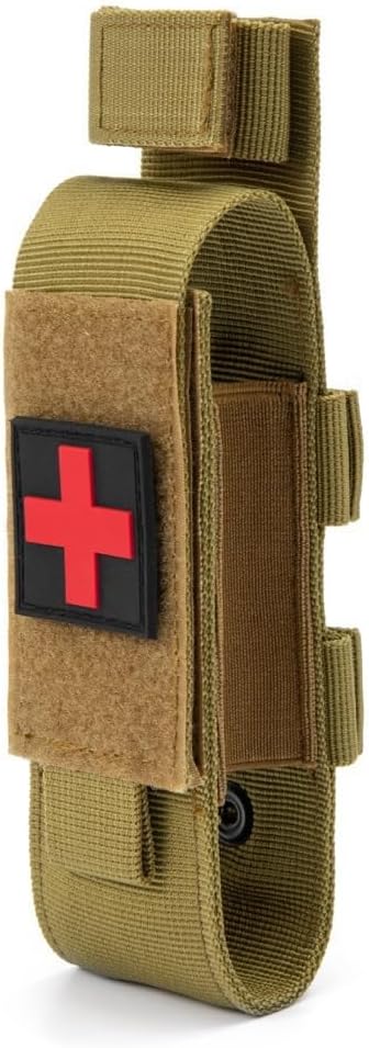 Upgrade Tactical Molle Tourniquet Holder, Portable Heavy Duty Molle Tourniquet Pouch Holder, Tactical TQ Trauma Tourniquets