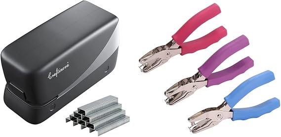 Electric Stapler and Handle Punch