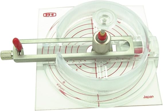 NT Cutter Circle Cutter, 3/4" to 6-3/4" Diameter (iC-1500P) | Leaves no pin trace, 1 Circle Cutter