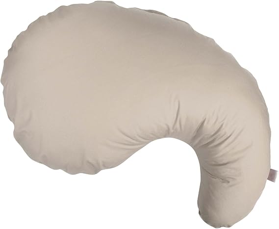 Boppy Cuddle Pillow, Organic Cotton Cover, Pregnancy Side Sleeping Support | Contoured Support for Sleeping or Sitting, Machine Washable Pillow and Easy-on Removable, Machine Washable Cover