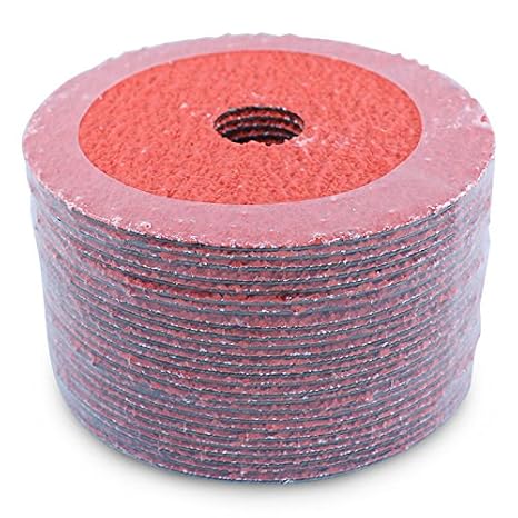 BHA Ceramic Resin Fiber Sanding and Grinding Discs, 4.5 x 7/8, 36 Grit - 25 Pack