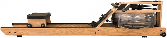 WaterRower Lite Oak Rowing Machine with S4 Monitor | USA Made Water Rower. Original Handcrafted Erg Row Machine for Home Use & Gym.