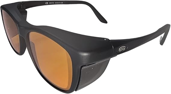 SCHWEIZER FC2 Blue Blocking Glasses - Black Frames Dark Yellow Tint