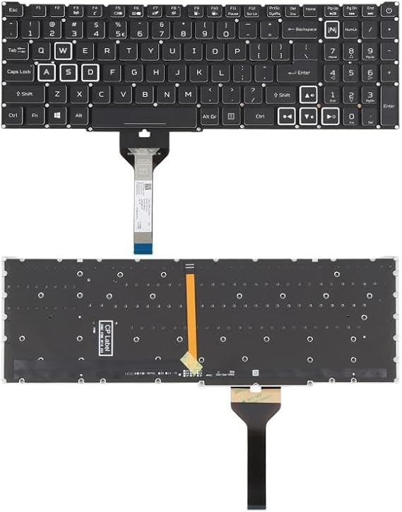 PC Laptop Replacement Parts US Version Laptop Backlit Keyboard for Acer Nitro 5 AN515-51 52-55K1 N17C1 AN515-57-53TK Accessories