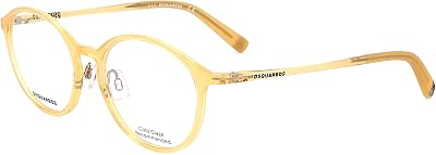 Dsquared2 DQ5219 039 Shiny Yellow 5018 Unisex Glasses, 039 Shiny Yellow, 039 Shiny Yellow