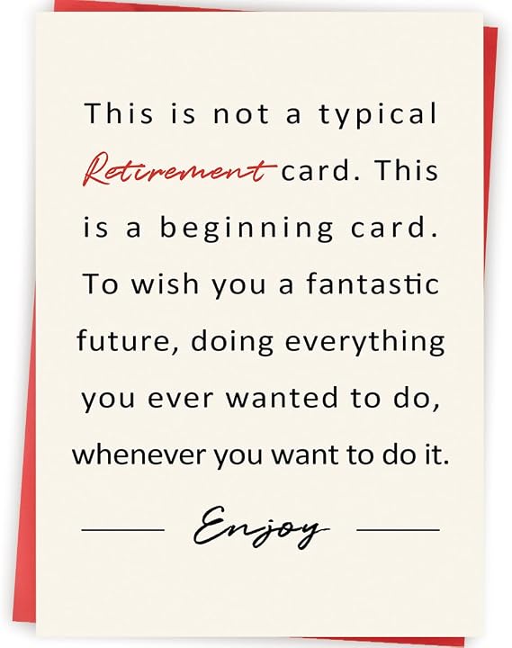 Funny Retirement Card, Farewell Gift for Coworkers Friends | Coworker Leaving Card, Premium Cardstock With Envelope, Farewell Gift for Boss Teacher Nurse Friends Celebrating Retirement