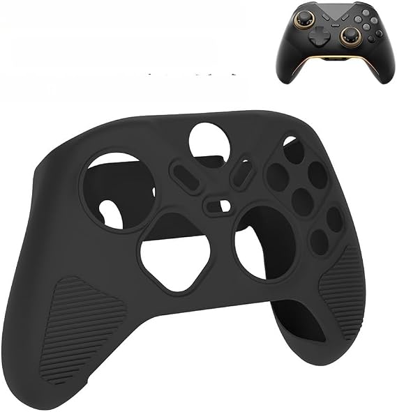 Silicone Controller Case for FLYDIGI Vader 5 Pro, Shockproof Protective Cover Soft Grip, Lightweight Anti-Sweat Skin, Black