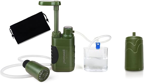 Purewell Water Purifier Pump and Replaceable Pre-Filter