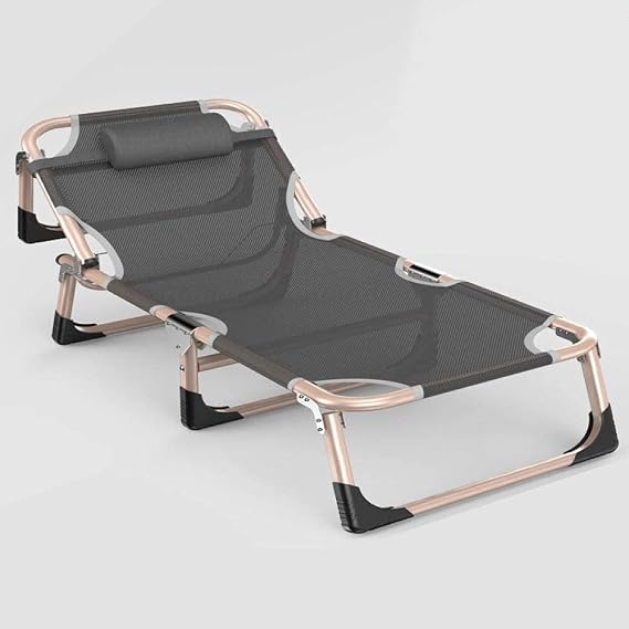 Folding Reclining,Reclining Zero-Gravity Recliner, Zero Gravity Chair, Garden Outdoor Terrace Sun Chair, Folding Bed-Navy