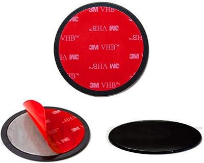 Navitech 80mm Twin Pack Circular Adhesive Universal Dash Disc for Windscreen Suction Cups Compatible with SuperEye E100