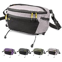 HIKEMAN Strap Pack Pouches for Backpack, Lightweight Phone Pocket, Large Capacity and Waterproof Fanny Pack Multi-functional Outdoor Bag for Hiking, Running, Travel, Cycling (Grey)