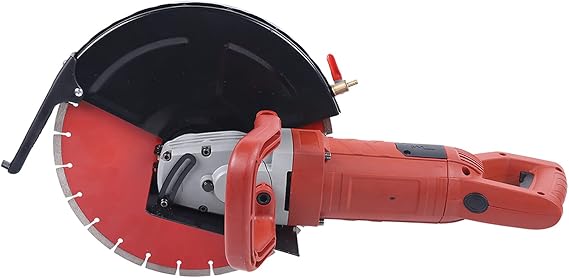 Electric Concrete Saw, 14 in Circular S aw Cutter with, Wet/Dry Disk Saw Cutter Includes Water Line, Pump and Blade, for Stone, Brick, Porcelain, Concrete, 3000W 3800r/min