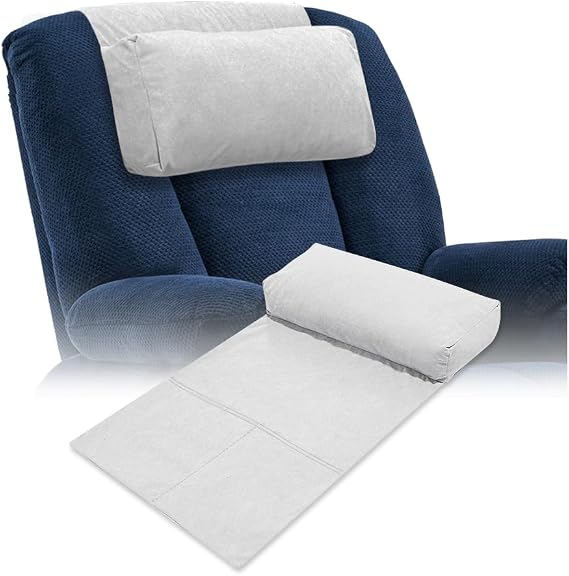 Recliner Headrest Pillow, Couch Neck Pillow, Adjustable Recliner Head Pillow, Sofa Headrest for Neck Support Chair Travel Cervical Pillow Back Cushion, Neck Pillows for Pain Relief