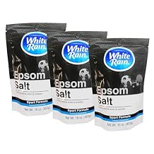 White Rain Sport Formula Epsom Salt for Aches & Soreness, 16 oz, Calming & Rejuvenating (Pack of 3)