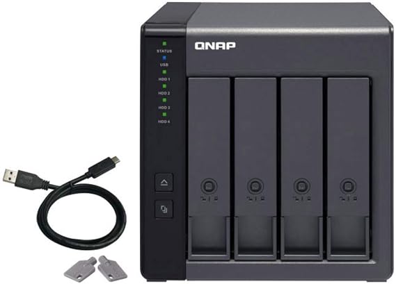 QNAP TR-004 4 Bay Desktop NAS Expansion - Optional Use as a Direct-Attached Storage Device