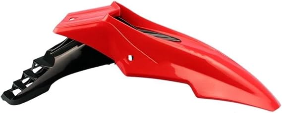 Motorbike Fenders Motorcycle Universal Mudguard Front Tire Hugger Mudguard(Black Red)