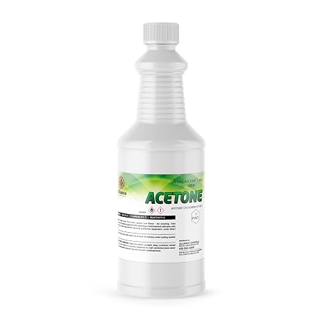 Alliance Chemical Acetone - 1 Pint (16 FL Oz) - Technical Grade Solvent for Cleaning, Surface Prep, Resin Work, and General Use