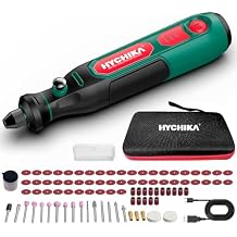 HYCHIKA Mini Cordless Rotary Tool Kit - 89PCS Accessories for Drilling, Sanding, Polishing, Engraving, 3.6V Multi Tool with Variable Speed, USB-C Charging, Ideal for DIY fine Work.