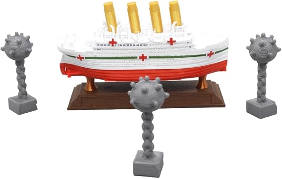TheRoller3d RMS Titanic Floating Bathtub Model (Brittanic Bathtub Model with Sea Mines and Stand)
