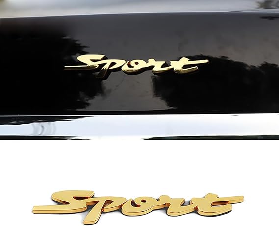 Car Sticker Metal Alloy 3D Badge for Toyota Harrier Cross Chr Avensis Crown Aygo Raize, Car Emblem Badge Decoration Sticker for Bonnet Front and Rear and Trunk,Gold