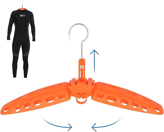 Wetsuit Hanger, Gimilife Surfing & Scuba Diving Accessory, Perfect to Dry Wetsuit Drysuit Life Jacket or BCD, Quick Dry Foldable & Vented Dryer for Wetsuite Dry Suit(1 PCS )
