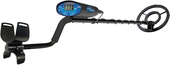 1 - Quick Silver Metal Detector, Squelch-Tech(R) fully automatic ground balance eliminates false signals, Push button discrimination & 1-touch depth control, QSI