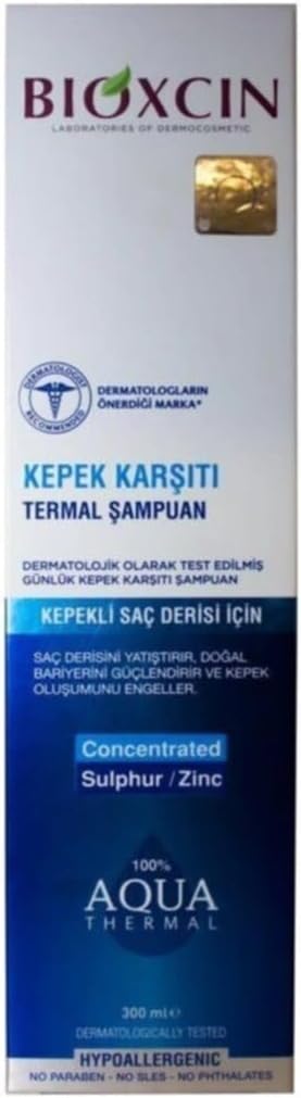 Bioxcin Kepek Karşıtı Termal Şampuan, 300 ml, Konsantre Kükürt ve Çinko