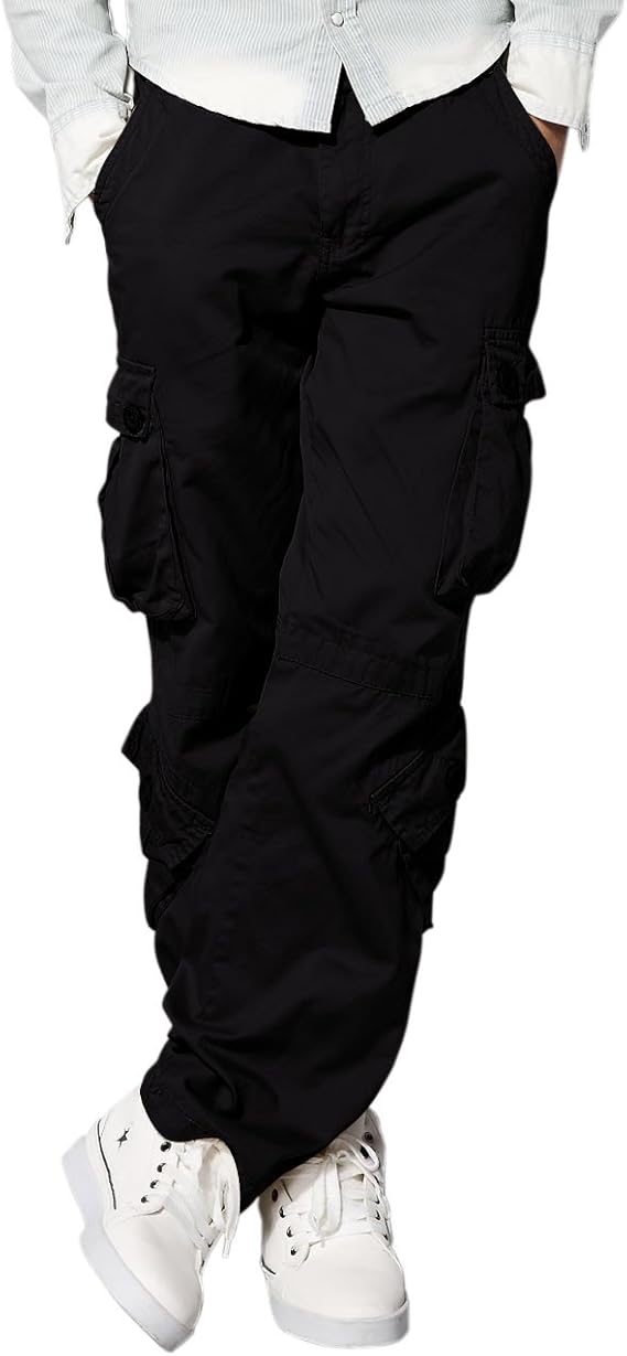 Match Men's Wild Cargo Pants(Classic Black,44)