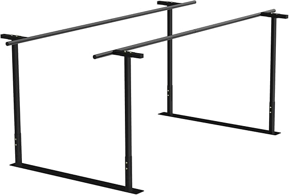 Adjustable Physical Therapy Parallel Bars, 8FT Walking Assist Bar for rehab