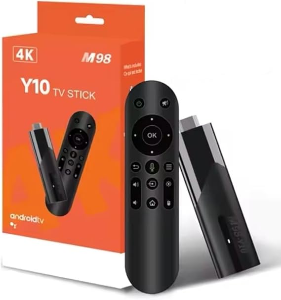 Android TV Stick - 4K Ultra HD Streaming Media Player with Android 13 OS, Allwinner H618 Quad-Core, 2GB RAM + 16GB Storage, HDMI 2.1, Dual-Band WiFi, Bluetooth 5.2, Voice Control
