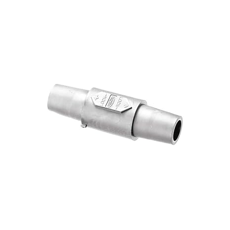 Hubbell Wiring Systems HBLDFW Single Pole Double Female Gender Reversing Device, Female-Female Connection, 1-1/16" Diameter x 4-27/32" Length, White