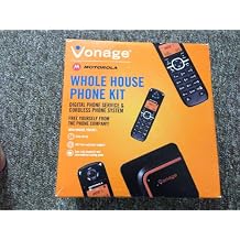 Vonage Phone Solution Adapter + Cordless Phone System, New for 2011 Vonage Digital Phone System Adapter and Dect 6.0 Motorola Cordless System L603 (not the previous L403) in One Box