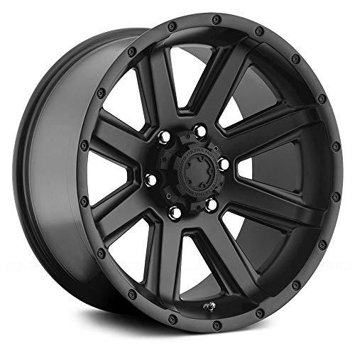 Ultra Wheel 195SB Crusher Satin Black Wheel with Painted 17 x 8. inches 6 x 5 inches, 10 mm Offset