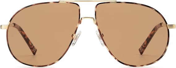 OUWEN Retro Oversized Aviator Polarized Sunglasses Mens OW2230