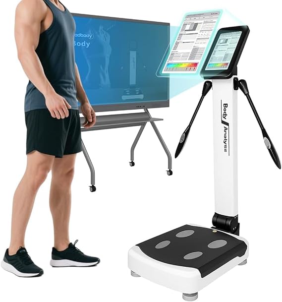 US in Stock LABFENG Body Fat Analyzer, 32 Body Composition Metrics, 10-inch High-Definition Screen Body Composition Scale, Body Fat Measurement Device for Homes, Gyms, US Units
